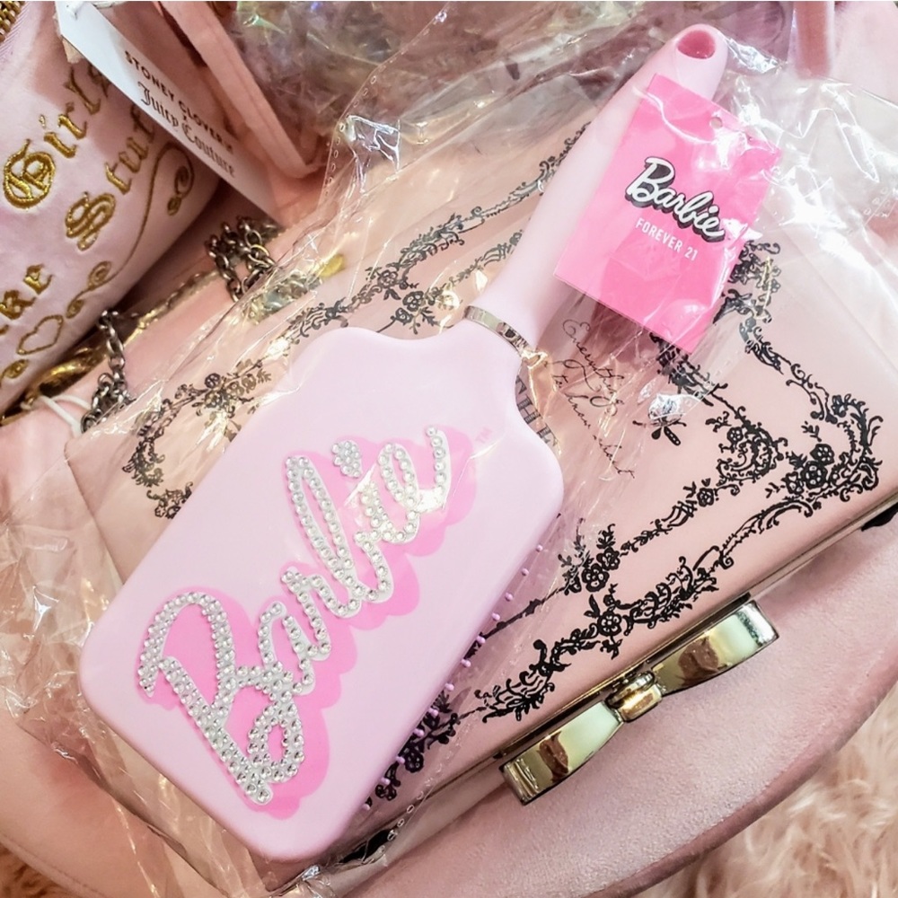 NWT Barbie Forever 21 Bedazzled Hair Brush